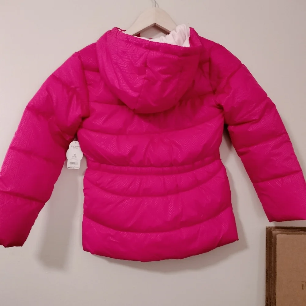 Wonder Nation Fuchsia Kids Puffer Jacket